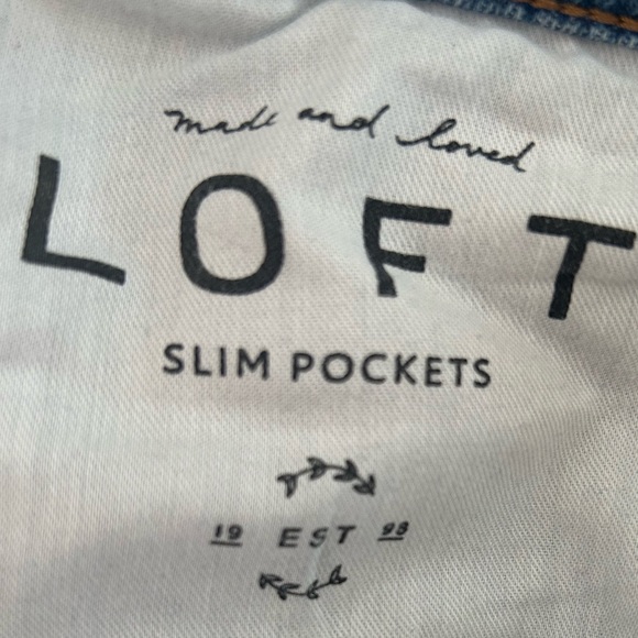 Loft Slim Pocket Blue Jeans - Picture 4 of 5